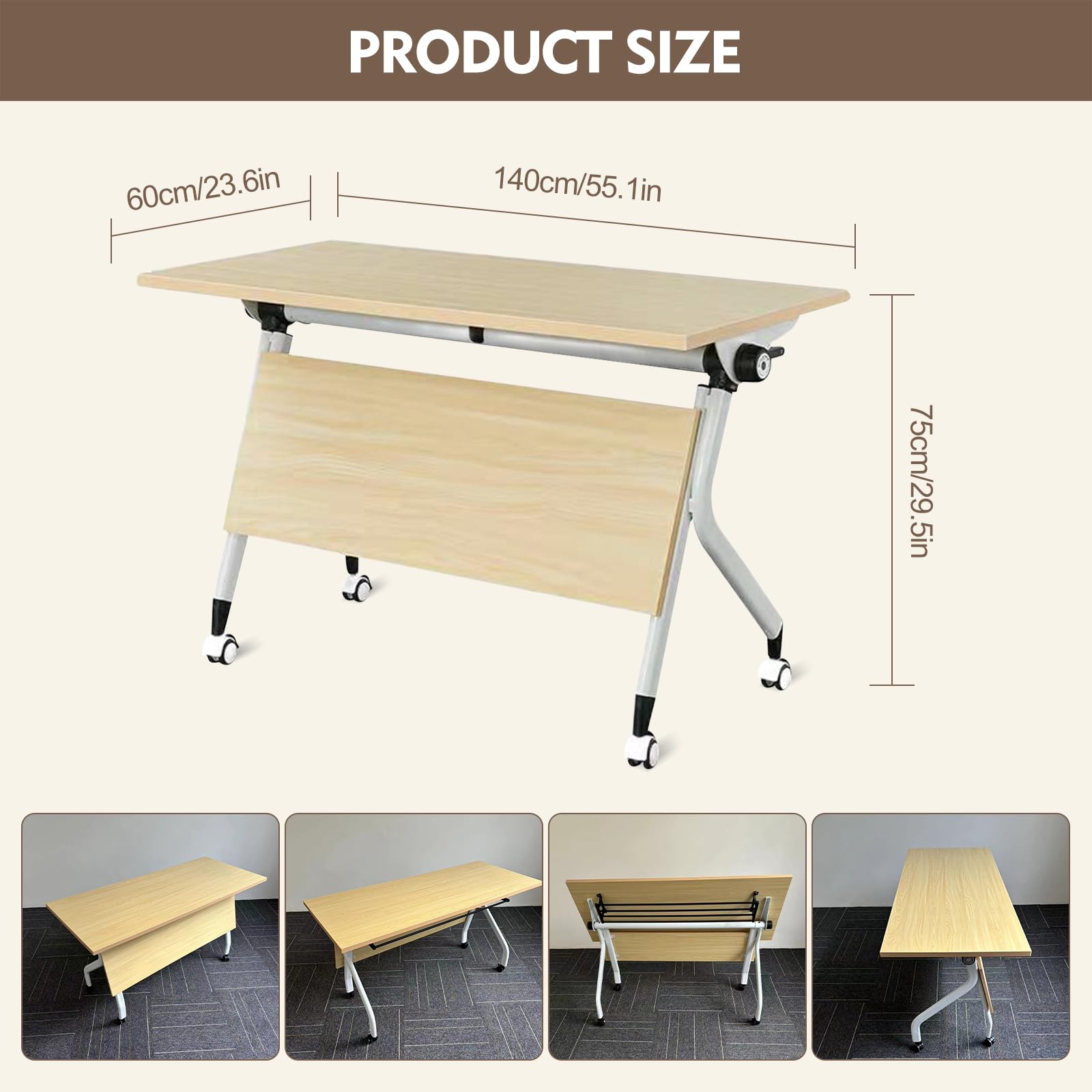 Conference Table Folding Conference Room Tables on Wheels