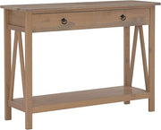 Titian Driftwood Console Table, 42"W x 13.98"D X 30.7"H