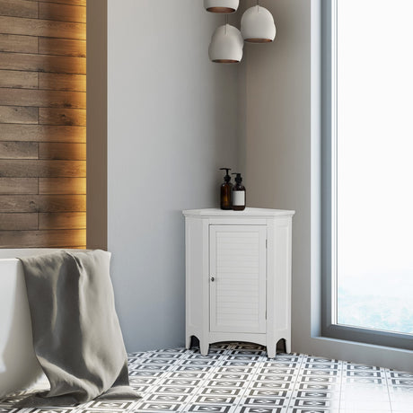 Home Glancy Wooden Small Corner Freestanding Floor Cabinet