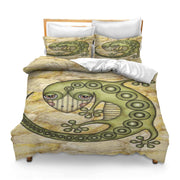 Printed Comforter Cover Set Full Figure Drawing Animal Reptile Lizard Bedspread Room Decor