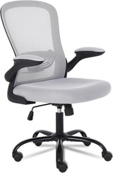 Mesh Office Chair Ergonomic Gaming Computer Chair Flip Up Armrests Lumbar Support