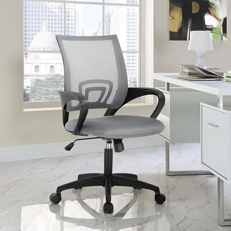 Chair Ergonomic Desk Chair Mid-Back Mesh Computer Chair with Lumbar Support Executive Task Chair