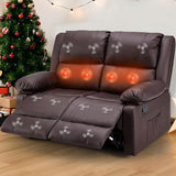 Reclining Sofa with Massage&Heat Function, Wall Hunger Recliner Couch