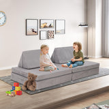 Kids & Toddler Play Couch - Convertible Folding Sofa with Durable Foam