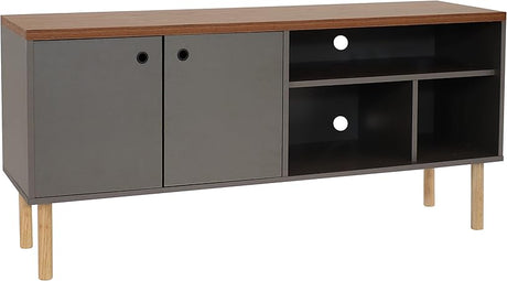 Mid-Century Modern TV Stand for 55-Inch TV - Entertainment Stand for Living Room