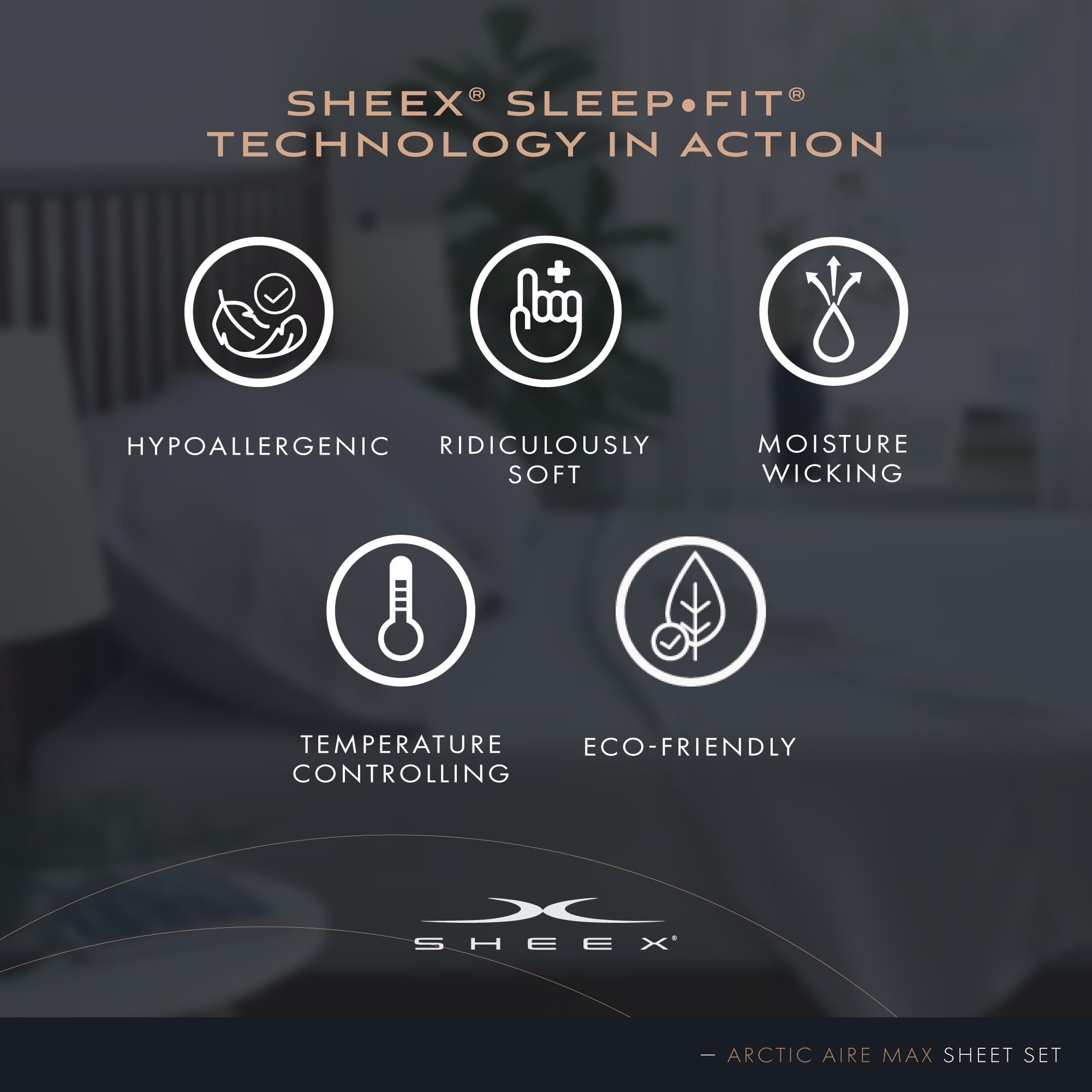 Arctic Aire MAX Sheet Set, Ultrasoft Cooling Sheets with 1 Flat Sheet