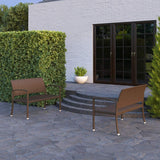 Miles Patio PU Wicker Steel Frame