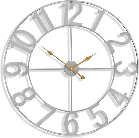 Large Wall Clock for Living Room Decor - Wall Clock for Kitchen - 24 inch (60 CM) Wall Clock Decorative