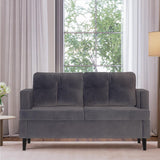 Small Couch, Velvet Love Seat, Small Couch for Small Spaces (57"x 24" x 30.5")