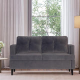 57" Small Loveseat, Velvet Love Seat, Small Couch for Small Spaces