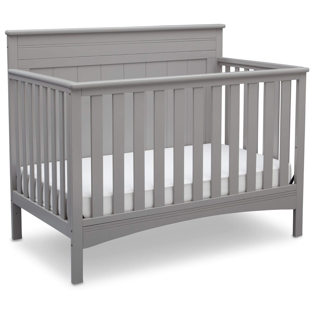 Fancy 4-in-1 Convertible Baby Crib - Greenguard Gold Certified, Grey