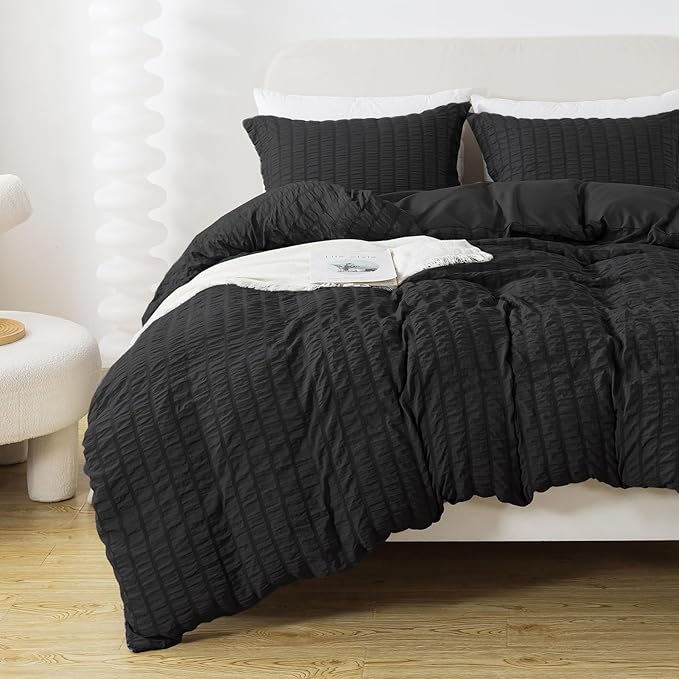 Duvet Cover Twin Size, 3 Pieces (1 Duvet Cover + 2 Pillow Cases) Soft Washed Microfiber