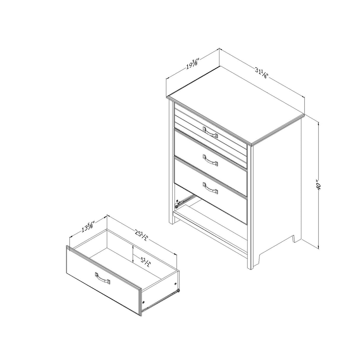 Shore Ulysses 4-Drawer Chest