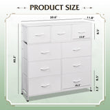 9-Drawer Dresser, Fabric Storage Tower for Bedroom, Hallway, Closet, Tall Chest