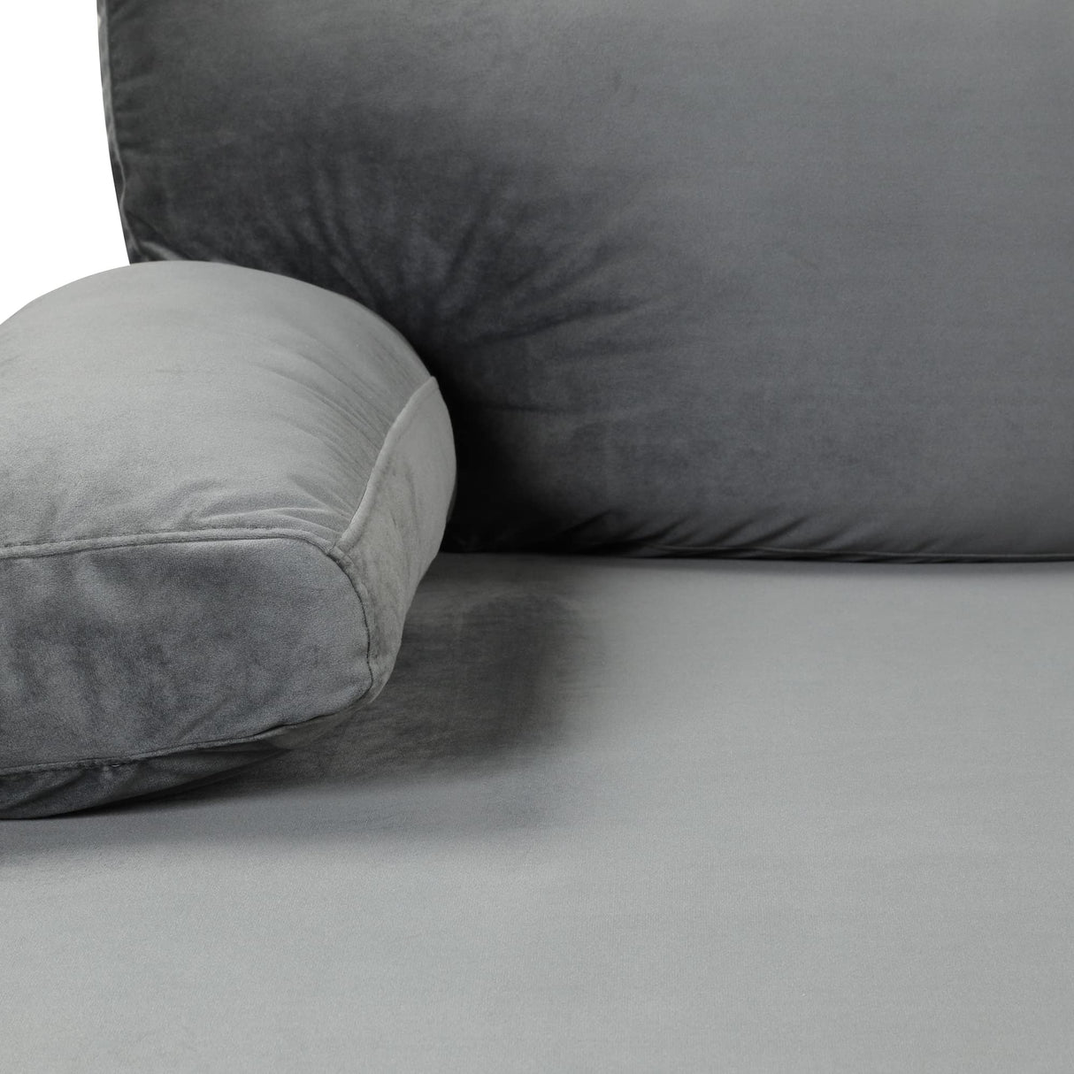 Large Velvet Fabric U-Shape Sectional Sofa, Double Extra Wide