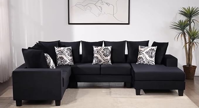 Sectional Sofa Modern Couch L-Shape Sectional Sofa Sleeper Comfy Upholstered