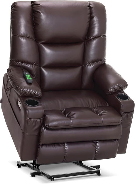 Dual Motor Power Lift Recliner Chair with Massage and Dual Heatin