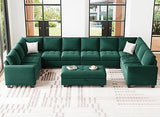 Oversized Modular Sectional Sofa U Shaped Sofa with Storage Ottoman