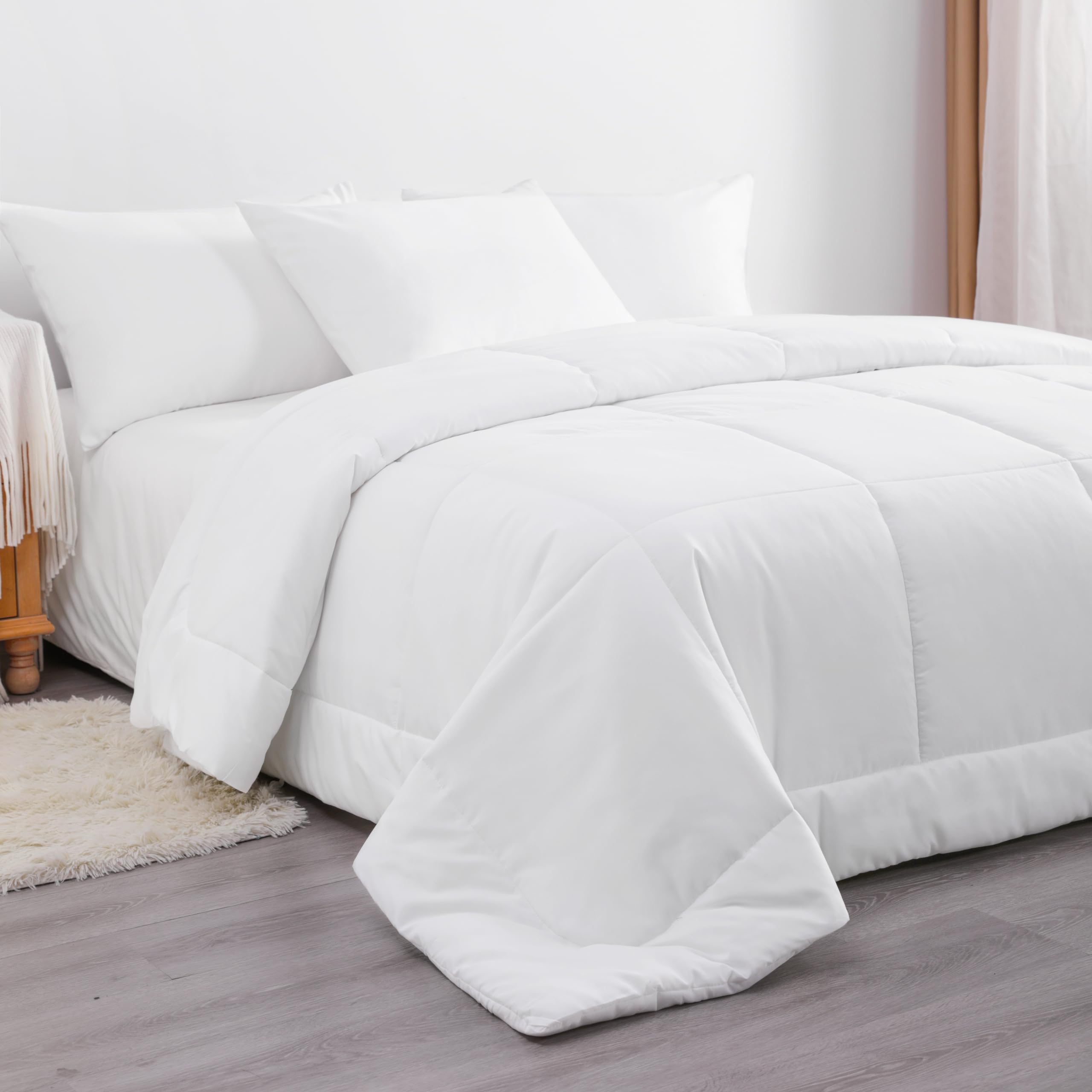Twin Comforter - Down Alternative Comforter Duvet Insert, All Season Bedding Quilted