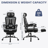 Office Chair,Desk Chair with Adjustable Lumbar Support,Home Office Chair