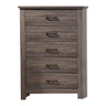 Soma 49 Inch Rustic 5 Drawer Tall Dresser Chest, Bar Handles