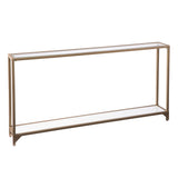 Bergen 56 inches Long Narrow Metal Console Table, Open Concept Living Space