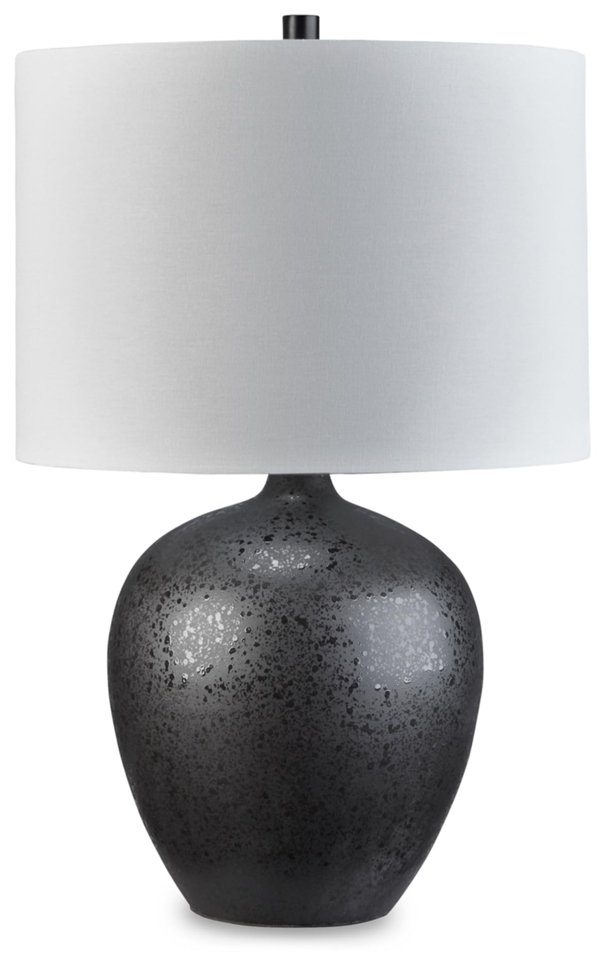 Ladstow Urban 22.5" Sleek Ceramic Table Lamp, Black