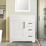 30" Modern Bathroom Vanity, Free Standing Storage Cabinet with Sink Combo Set