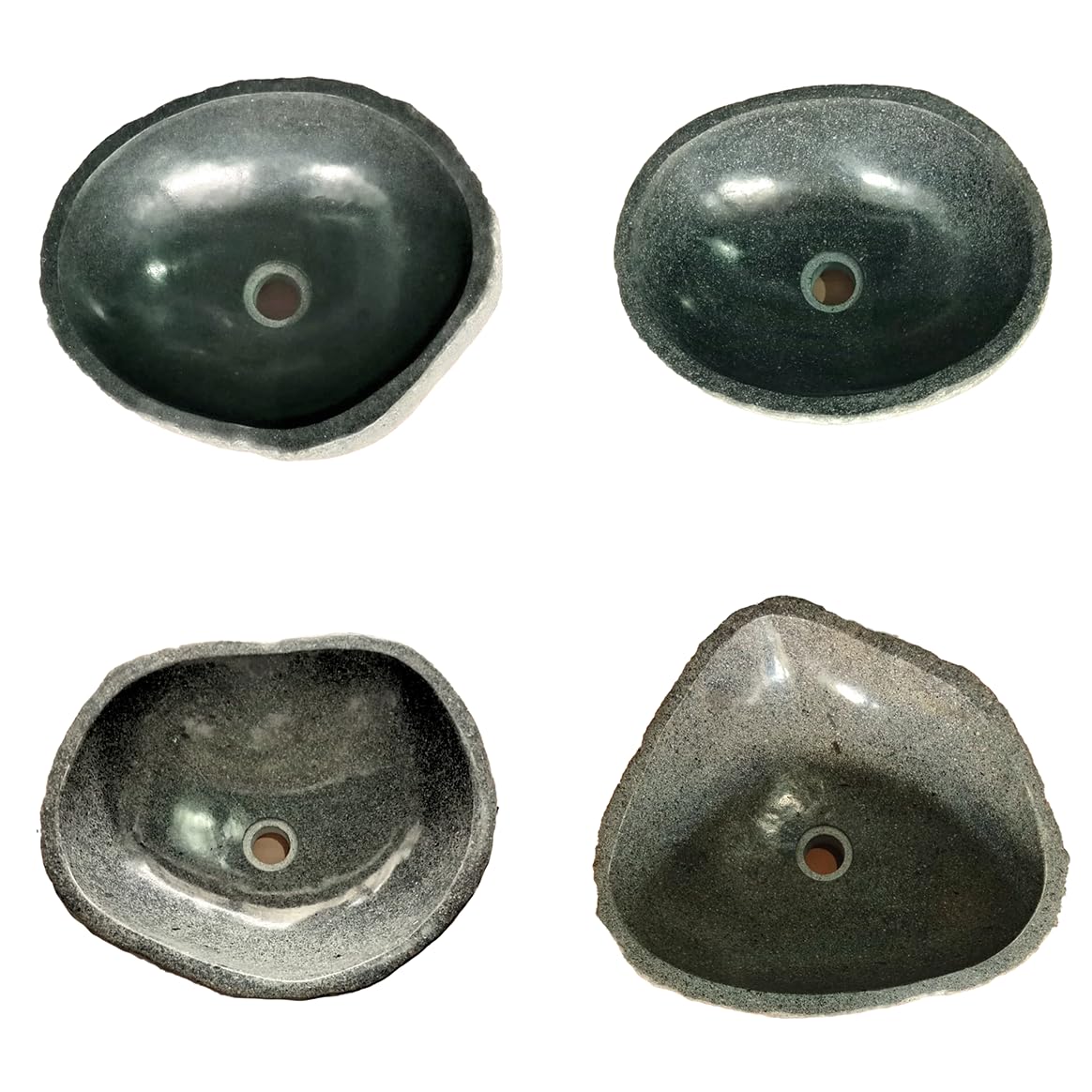 PACIFIC Natural River Stone Vessel Sink – Handcrafted Bathroom Basin