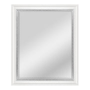 Accent Wall Mirror, White Wood Grain