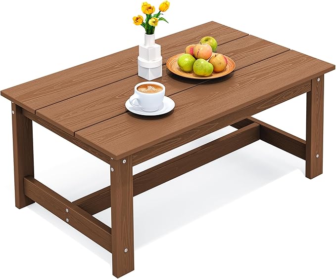 Patio Coffee Table, Rectangle Outdoor Coffee Table
