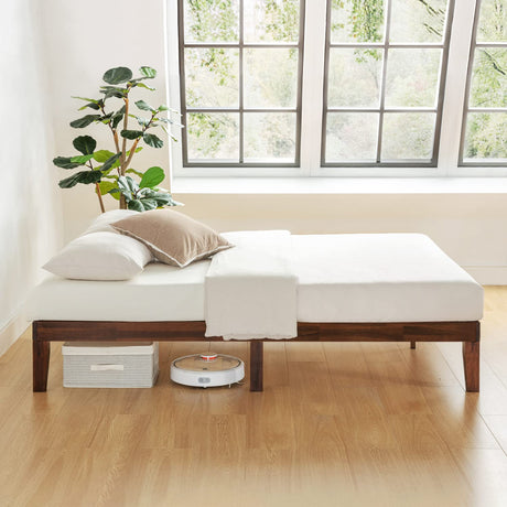 Naturalista Classic - 12 Inch Solid Wood Platform Bed with Wooden Slats