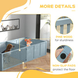 Dog Whelping Box with Removable Doors - 81" x 39" x 20"