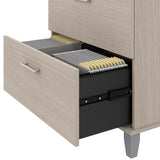 3-Drawer Wood File Cabinet with Locks, Mobile Lateral Filing Cabinet for Letter,\