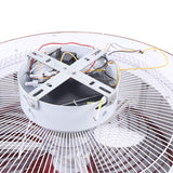 YIYIBYUS 22 Inch Ceiling Fan Lights with Controller Control,Chinese Style Invisible Circle Semi Flush Mount Chandelier Fan for Indoor Kitchen Bathroom Dining Room Garage Hallway Sunroom,Art Dcoration