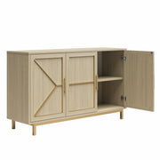 Neely Wide Accent Cabinet with 3 Doors and 2 Storage Shelves