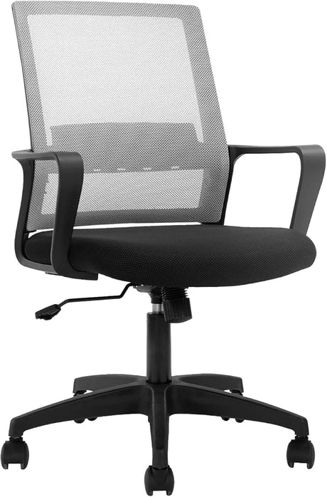 Office Chair Ergonomic Desk Chair Mid-Back Mesh Computer Chair Lumbar Support Comfortable Executive Adjustable Rolling Swivel