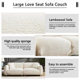 3 Seater Oversized Cloud Couch Loveseat Sofa with 2 Pillows