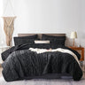 Khaki Tufted Bed in A Bag Queen Size Comforter Set