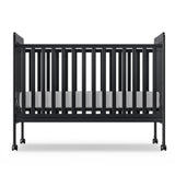 3-in-1 Convertible Crib Wood Full Size Toddler Bed with Locking Wheels