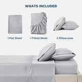 Lyocell Cotton Sheet Set - Cooling Bed Sheets Queen,