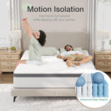 Full Size Mattress, 10 Inch Full Hybrid Mattress in a Box, Pocket Innerspring Mattress Full