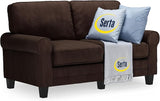 Copenhagen 73" Rolled Arm Sofa, Easy Care Polyester, Soft Pillow Back, Pocket Coil Seat Cushions, Removable Covers,