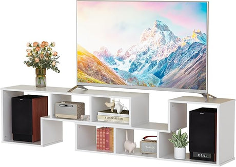 Under TV Stand, 2 Piece Cube Bookshelf Free Combination Console