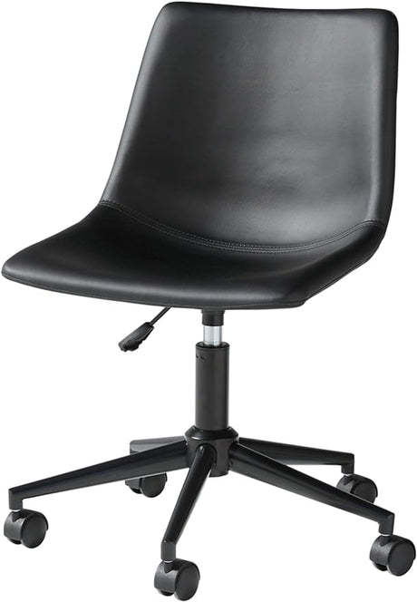 Faux Leather Adjustable Swivel Bucket Seat Home Office Desk Chair