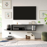 Floating Shelves for Wall Under TV, 55” Floating Game&Media Console Cabinet