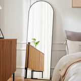 Arched Full Length Mirror 59"x16" Full Body Floor Mirror Standing Hanging or Leaning Wall