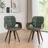 Mid Century Modern Dining Chairs with Arms and Curved Back,Versatile/Conference Room