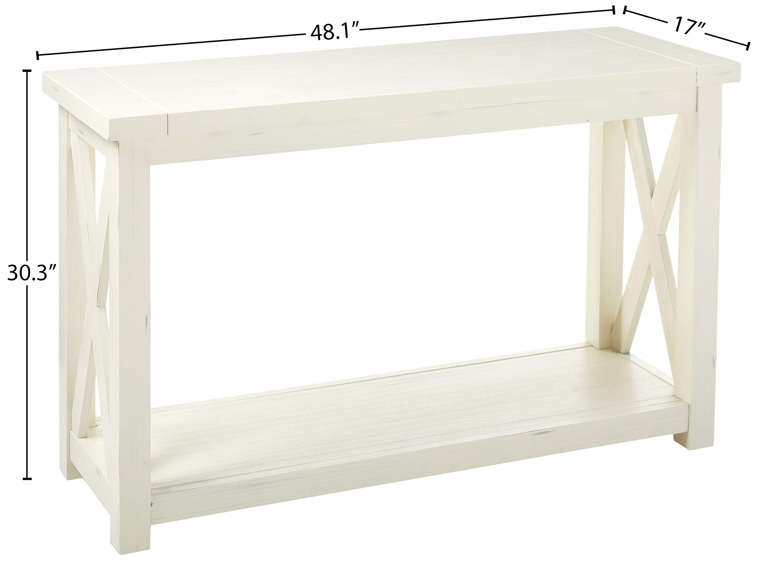 Seaside Lodge White Console Table by Home Styles,