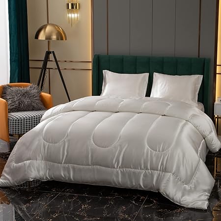 Satin Comforter Set King Silk Like Silky Bedding Set Luxury Hotel Silky Bed Home